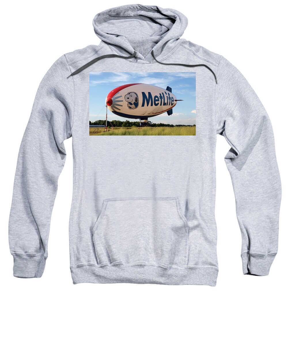 Blimp Sweatshirt featuring the photograph Sunset on an Airship by Joshua House