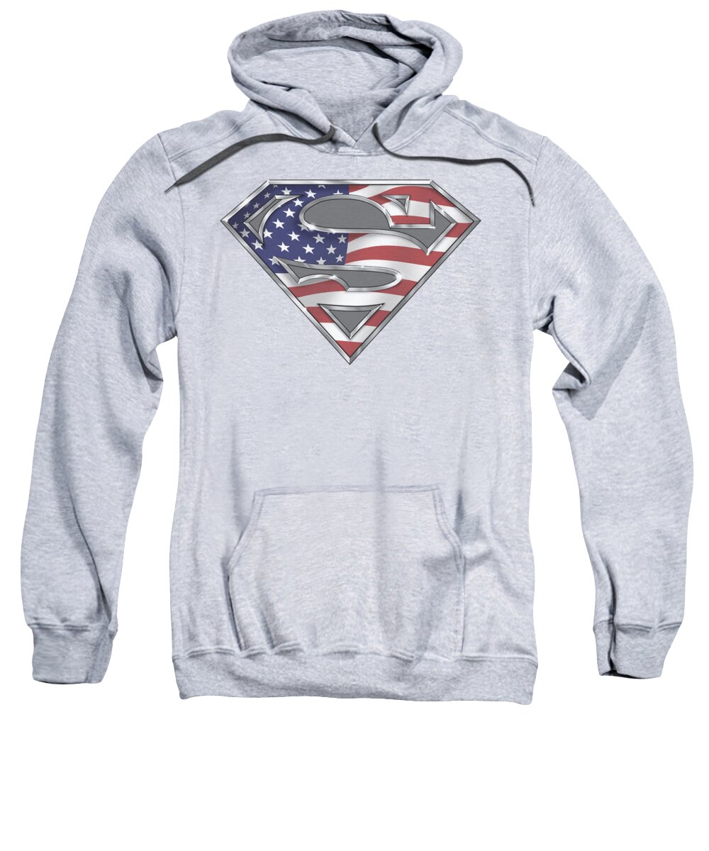  Sweatshirt featuring the digital art Superman - All by Brand A