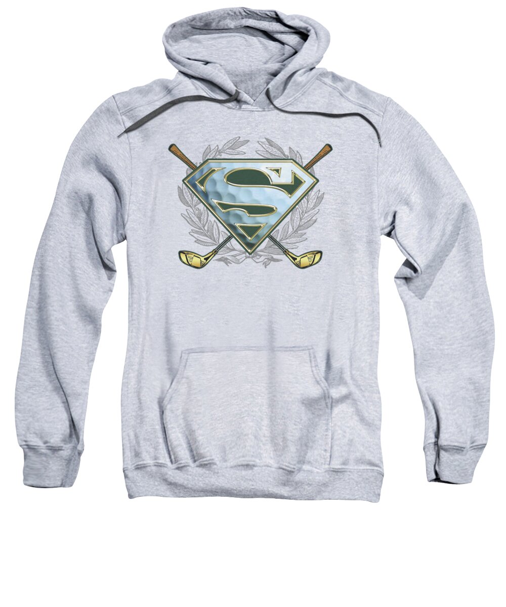  Sweatshirt featuring the digital art Superman - Fore! by Brand A