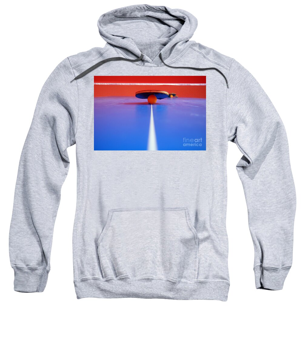 Action Sweatshirt featuring the photograph Table Tennis by Michal Bednarek