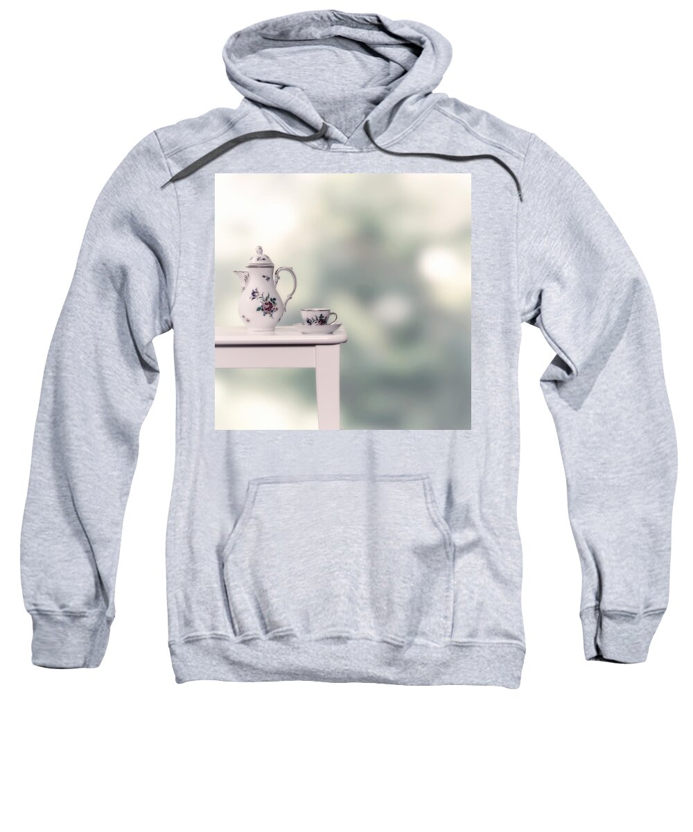 Cup Sweatshirt featuring the photograph Tea Cup And Pot by Joana Kruse