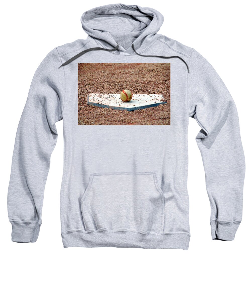 Baseball Ball Sweatshirt featuring the photograph THE ball of Field of Dreams by Susanne Van Hulst