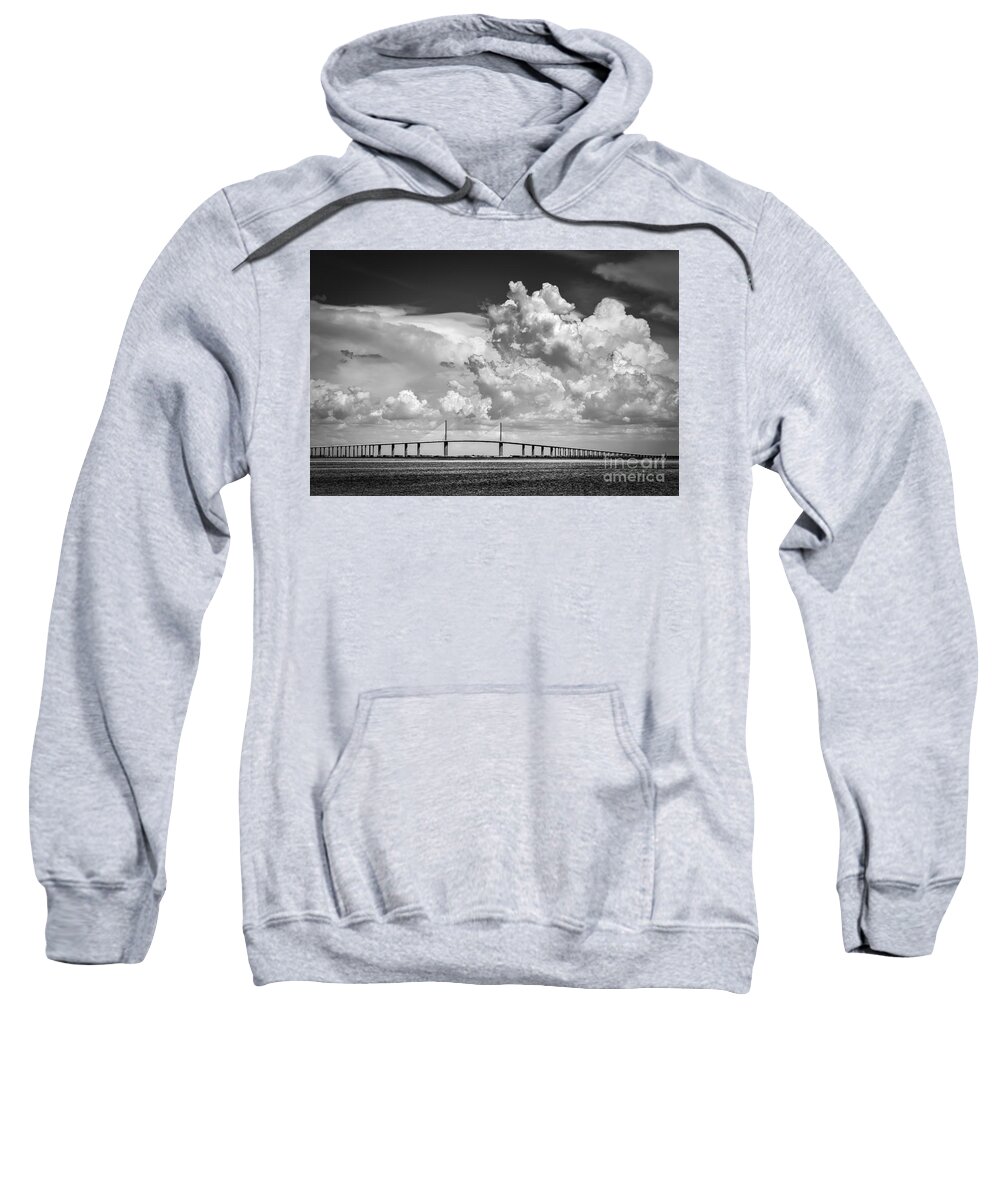Clouds Sweatshirt featuring the photograph The Beautiful Skyway by Marvin Spates