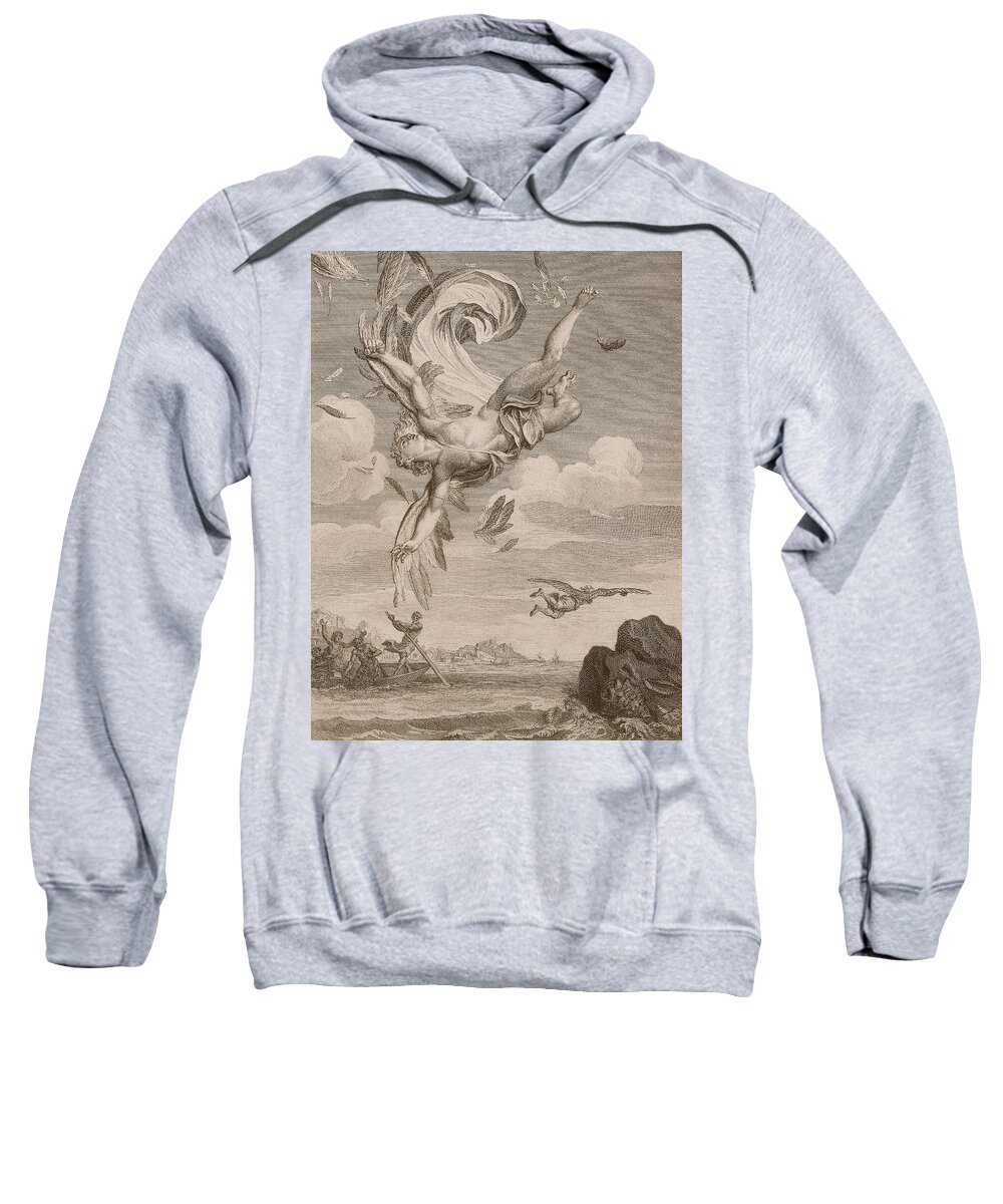 The Fall Of Icarus, 1731 Drawing by Bernard Picart - Pixels Merch