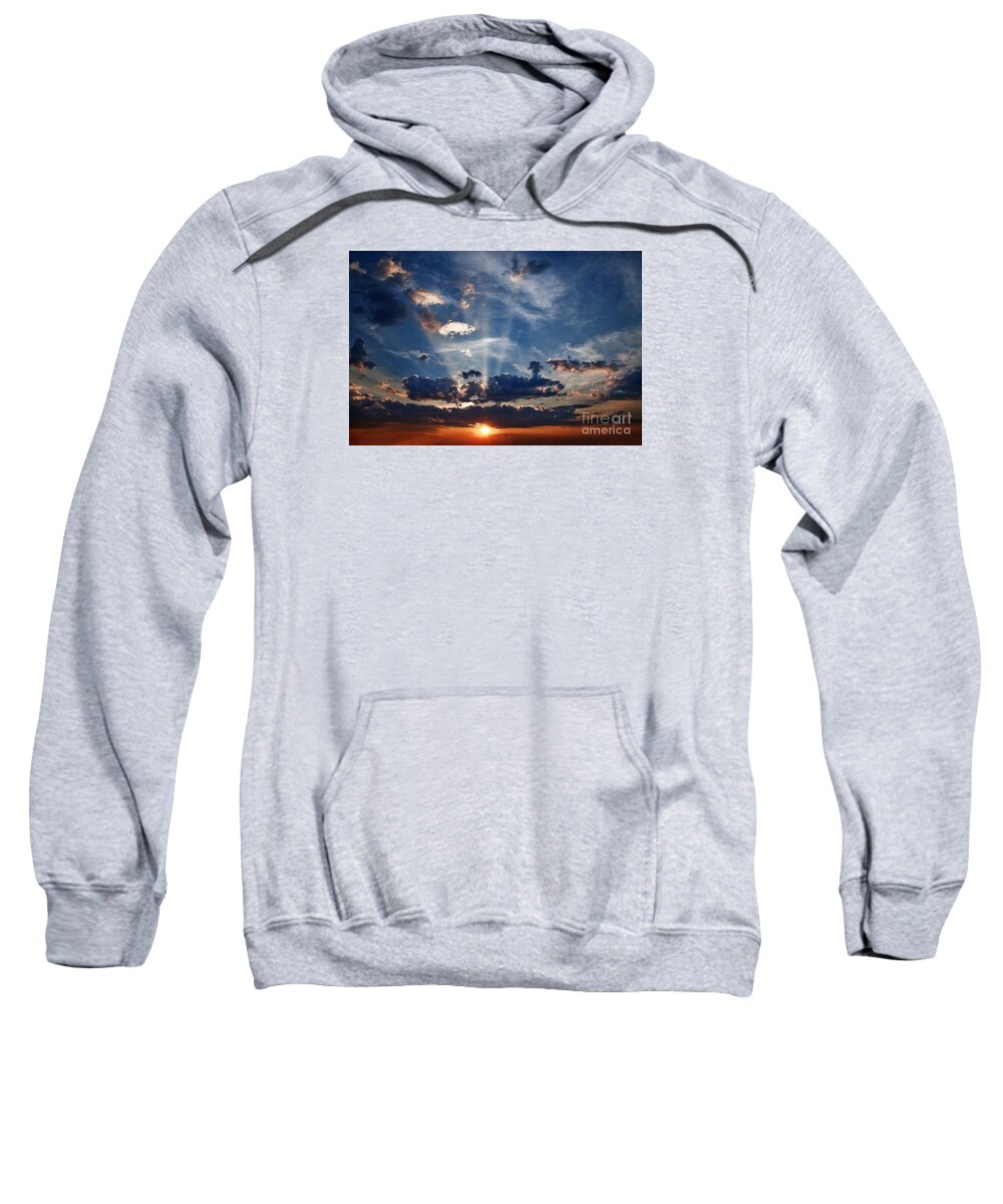 Sunset Sweatshirt featuring the photograph The Golden hour.. by Nina Stavlund
