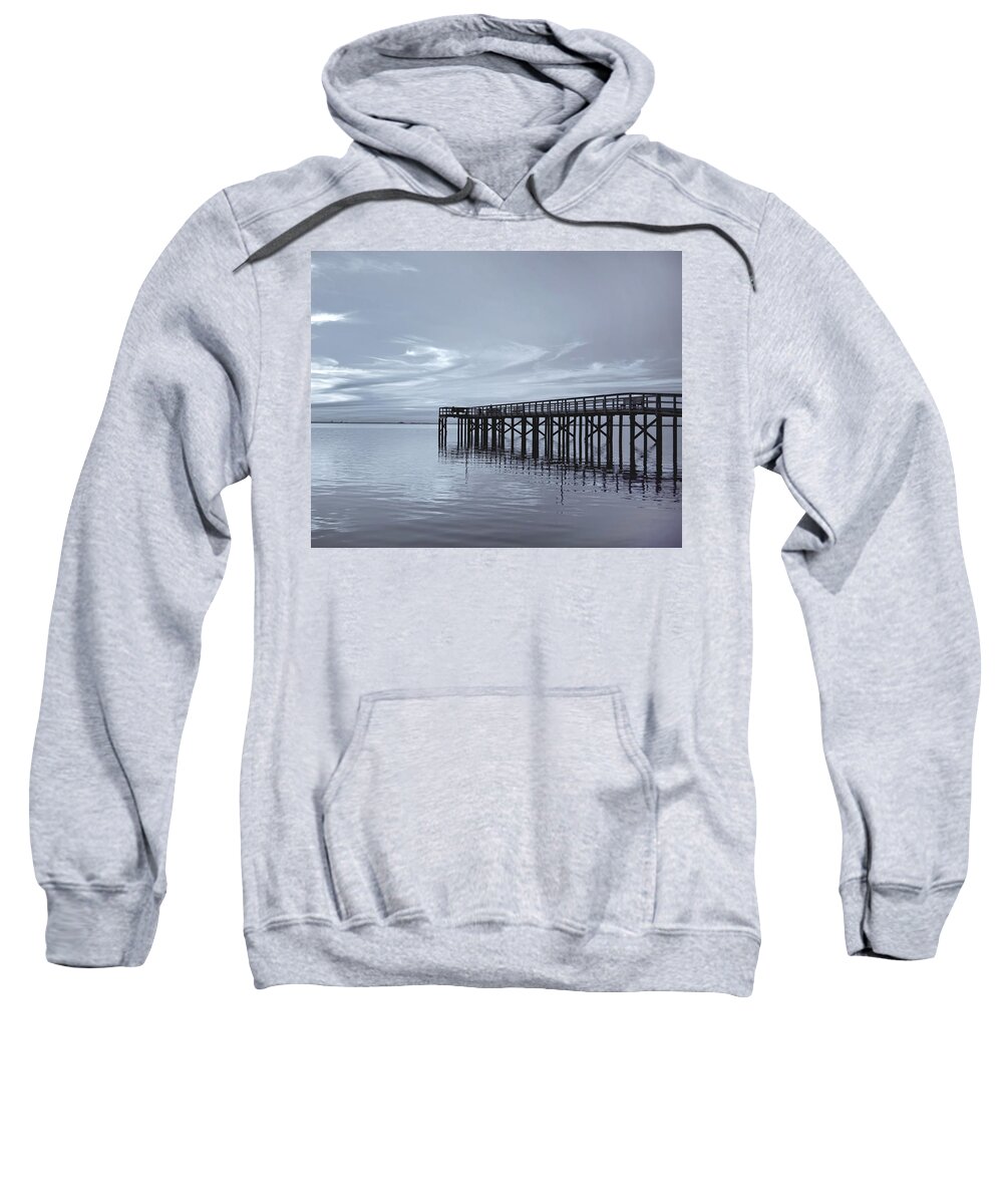 Pier Sweatshirt featuring the photograph The Pier by Kim Hojnacki