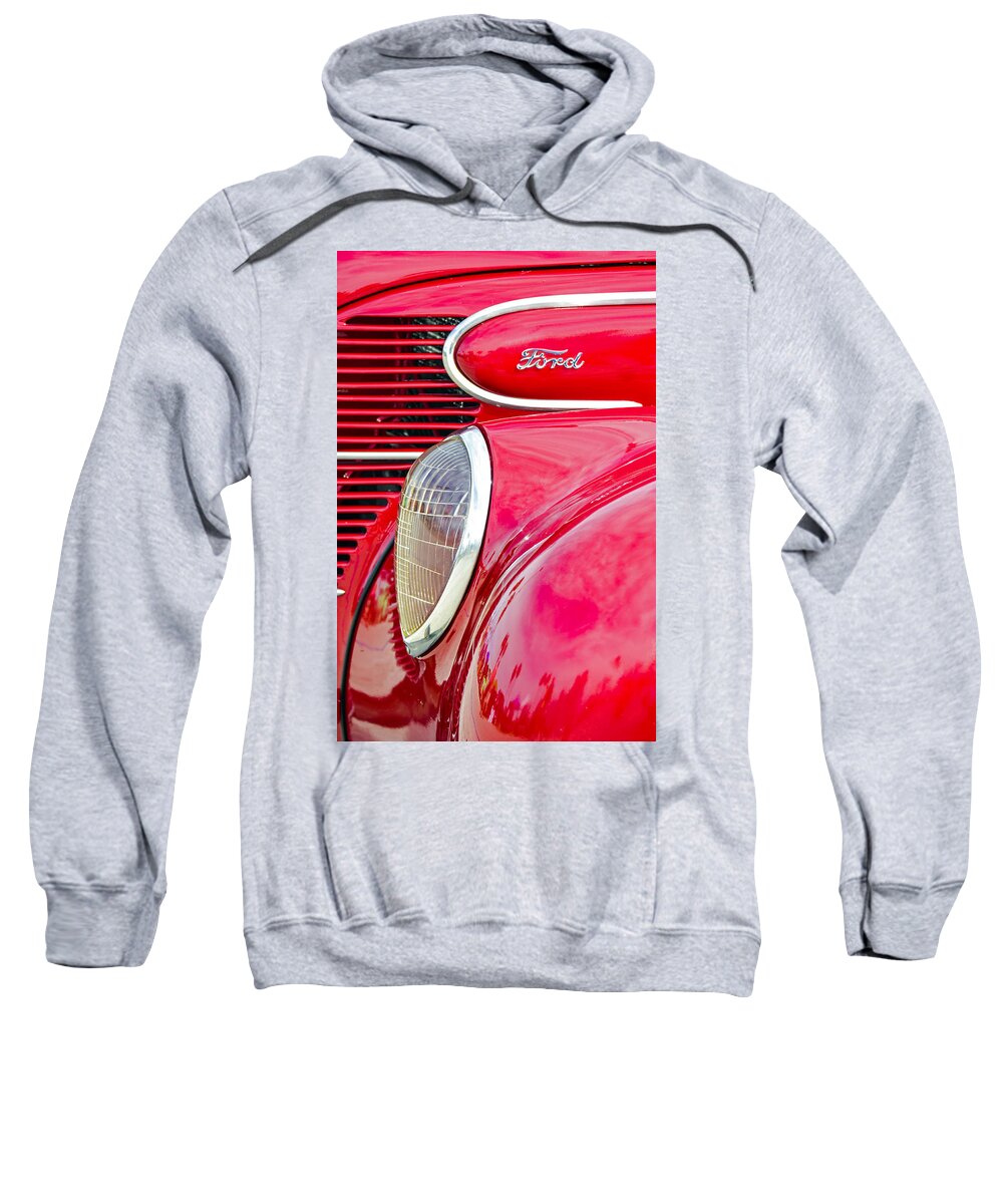 Ford Sweatshirt featuring the photograph The Red Ford by Carolyn Marshall