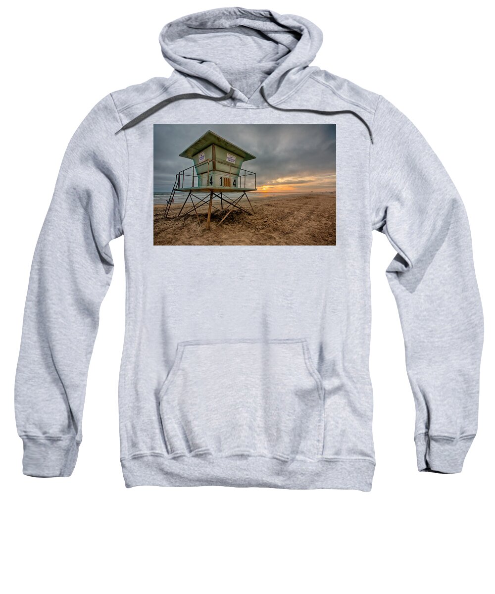 Beach Sweatshirt featuring the photograph The Stand by Peter Tellone