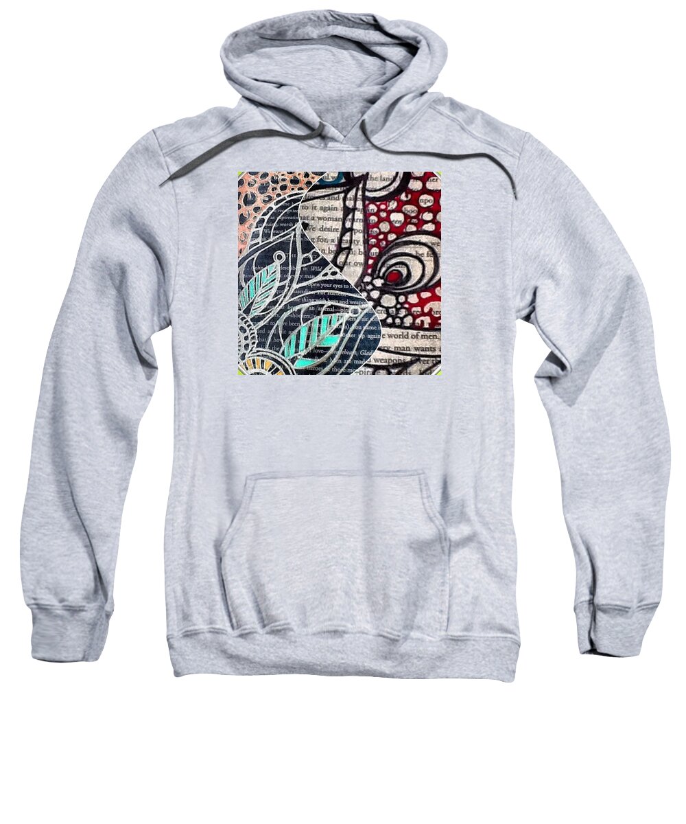 #abstract#art#doodling#doodle# Sweatshirt featuring the photograph A Calming Movement by Sandra Lira