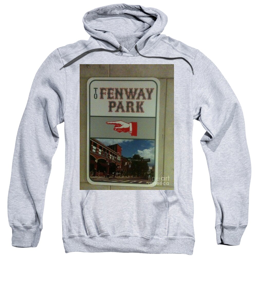 Boston Red Sox Sweatshirt featuring the photograph To Fenway Park by WaLdEmAr BoRrErO