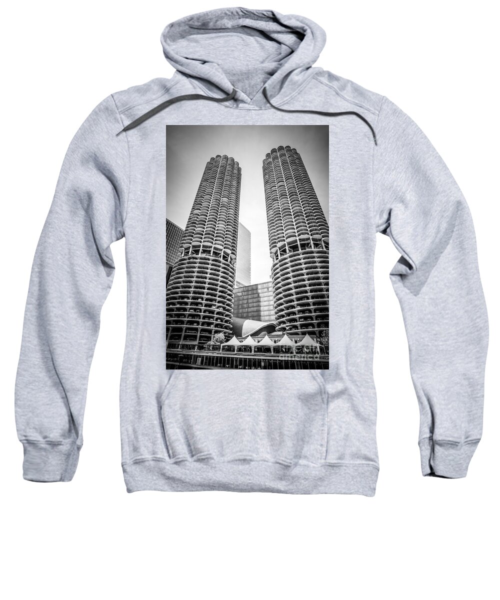 America Sweatshirt featuring the photograph Tour Boat on the Chicago River by Paul Velgos