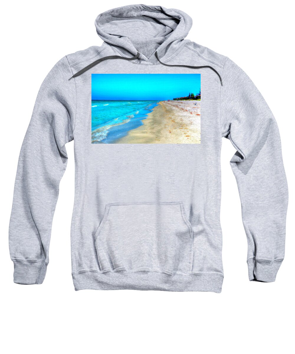 Beach Sweatshirt featuring the photograph Tranquil Beach by Debbi Granruth