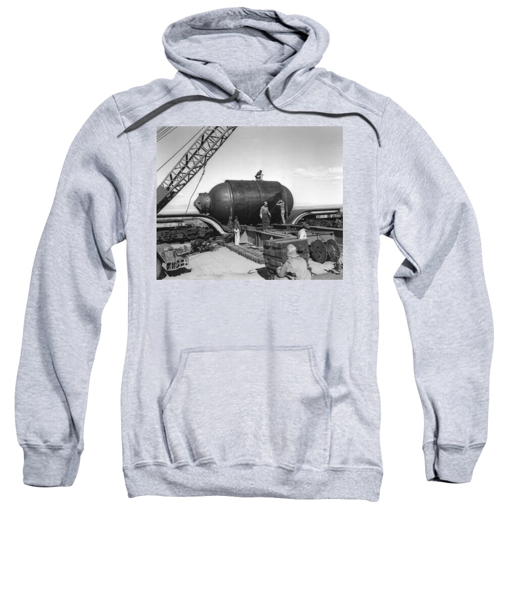 Science Sweatshirt featuring the photograph Trinity Test Site, Manhattan Project by Science Source