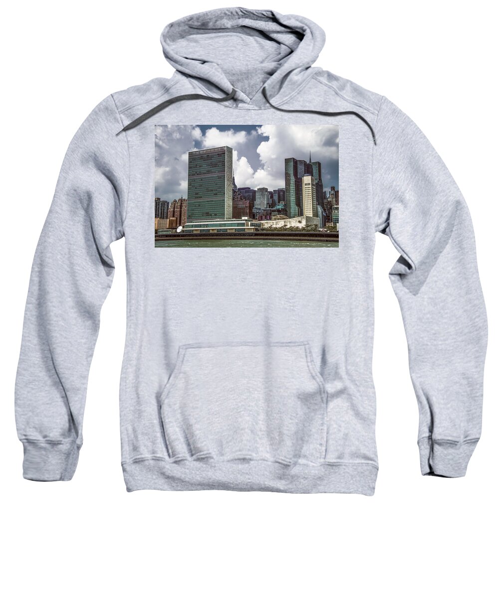 Fdr Sweatshirt featuring the photograph United Nations by Theodore Jones