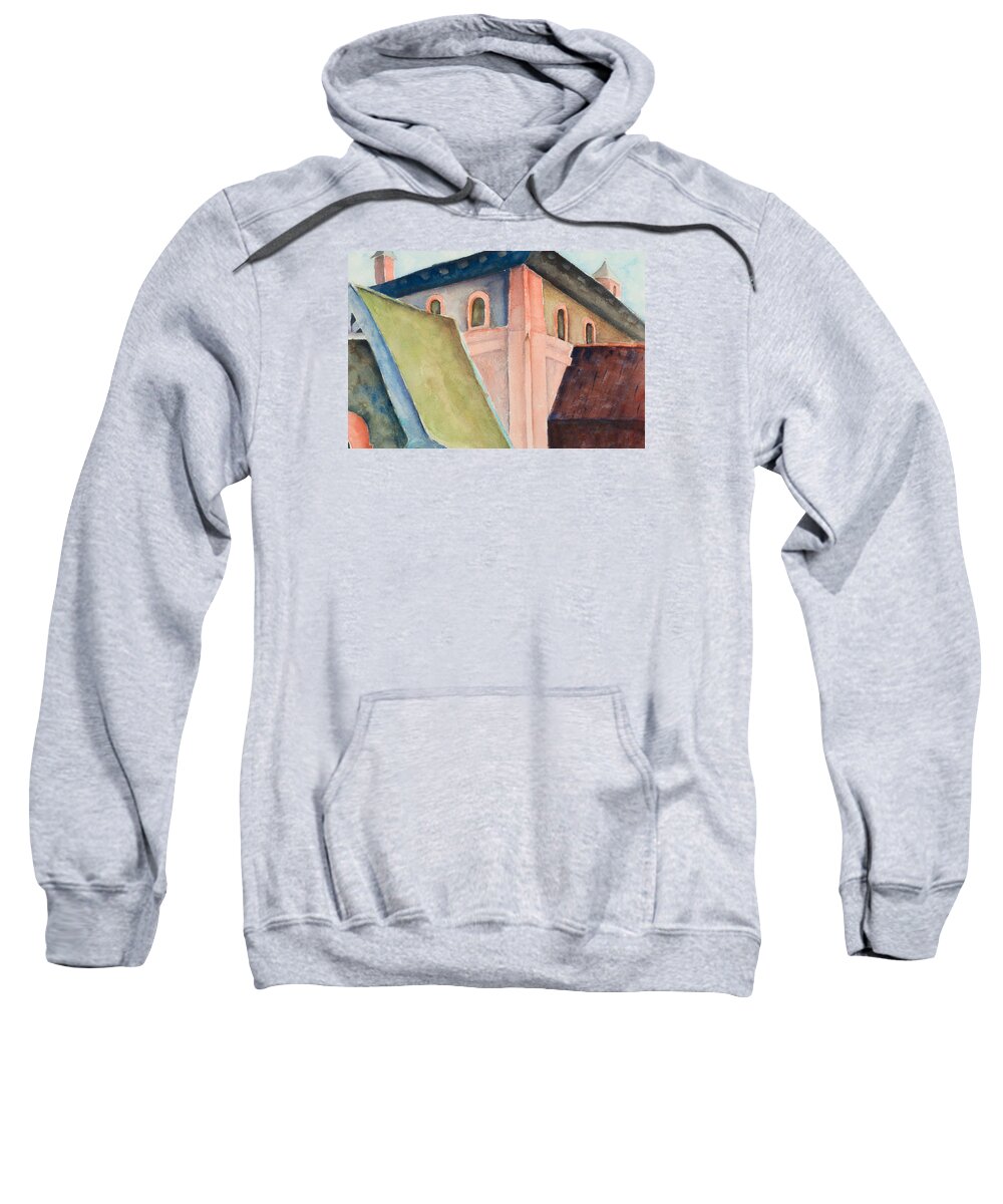 Painting Sweatshirt featuring the painting Upper Level by Lee Beuther