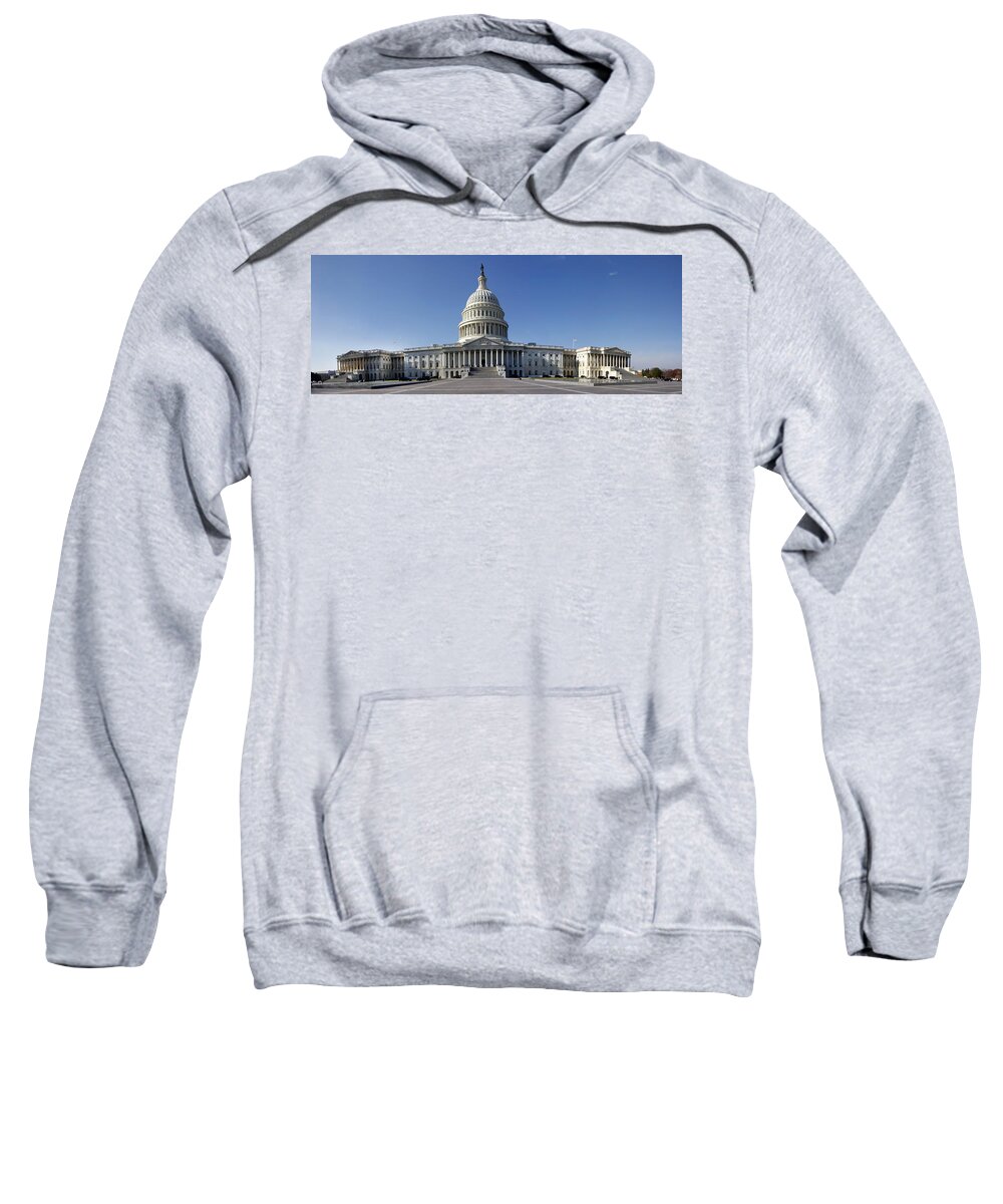 Kg Sweatshirt featuring the photograph US Capitol Panorama by KG Thienemann