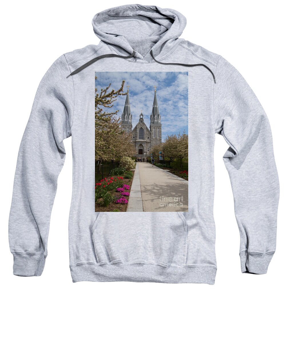 Villanova College Sweatshirt featuring the photograph Villanova University Main Chapel by William Norton