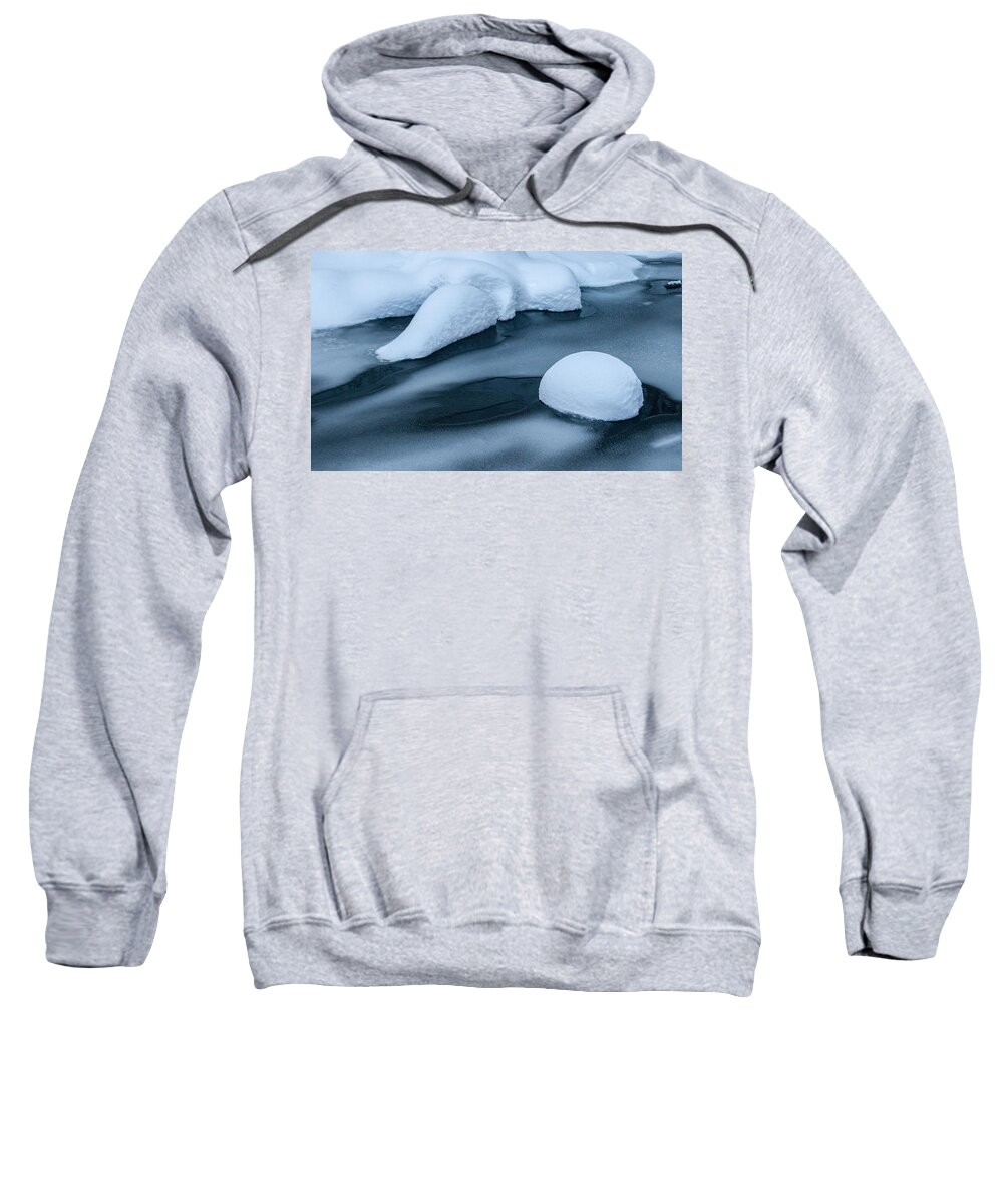 Snow Sweatshirt featuring the photograph Winter Abstract by Tam Ryan