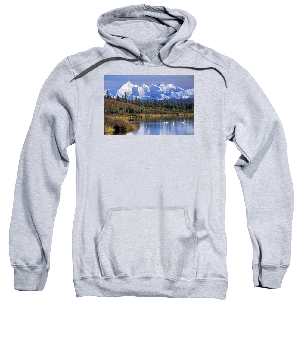 Alaska Range Sweatshirt featuring the photograph Wonder Lake in the Fall by Arterra Picture Library