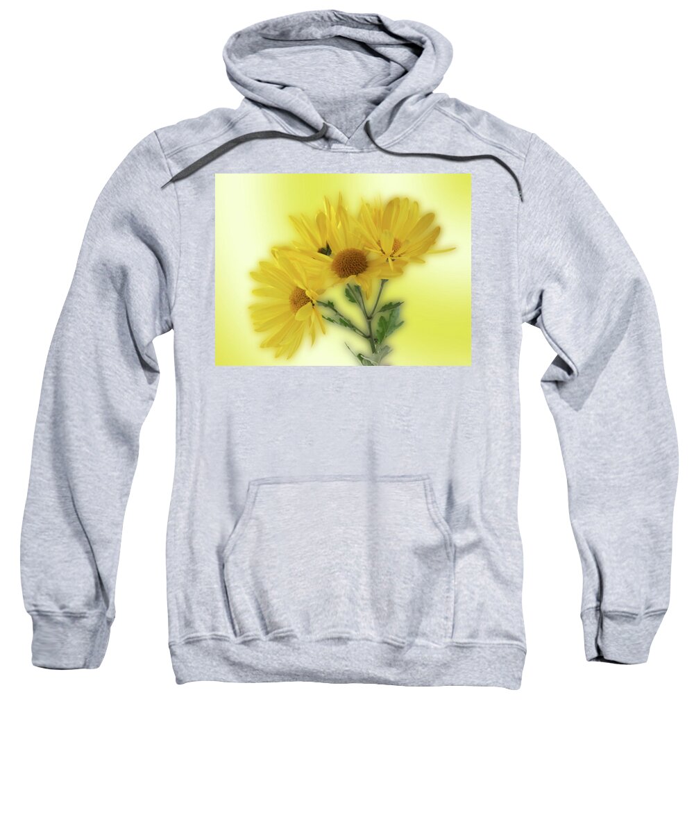 Yellow Sweatshirt featuring the photograph Yellow by Ron Roberts