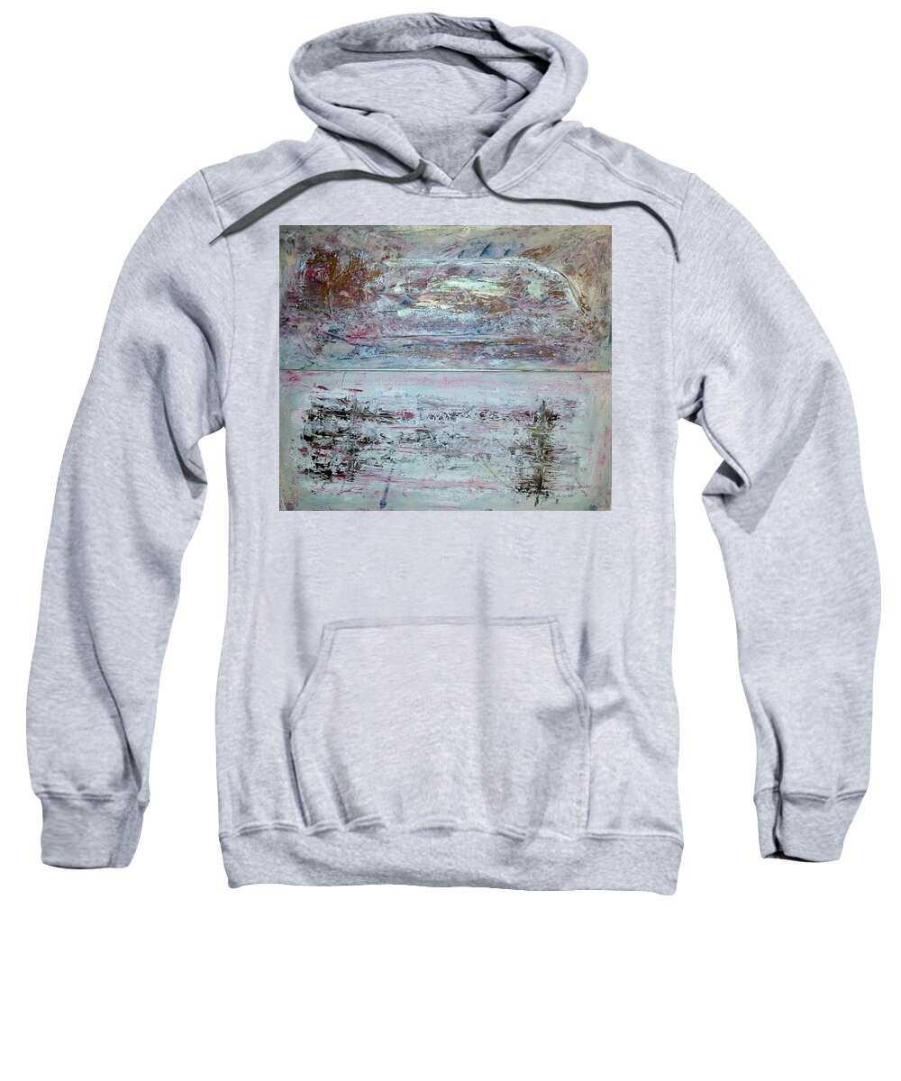 Abstract Painting Sweatshirt featuring the painting Z5 by KUNST MIT HERZ Art with heart