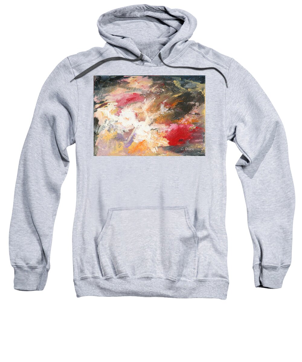 Gail Daley Sweatshirt featuring the painting Abstract No 2 by Gail Daley