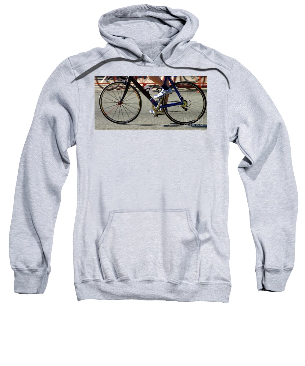 Active Sweatshirt featuring the photograph Bike Race by Henrik Lehnerer
