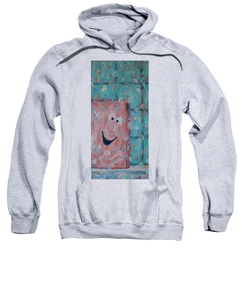 Mr. Bubble Sweatshirt featuring the painting Bubble by Daniel W Green