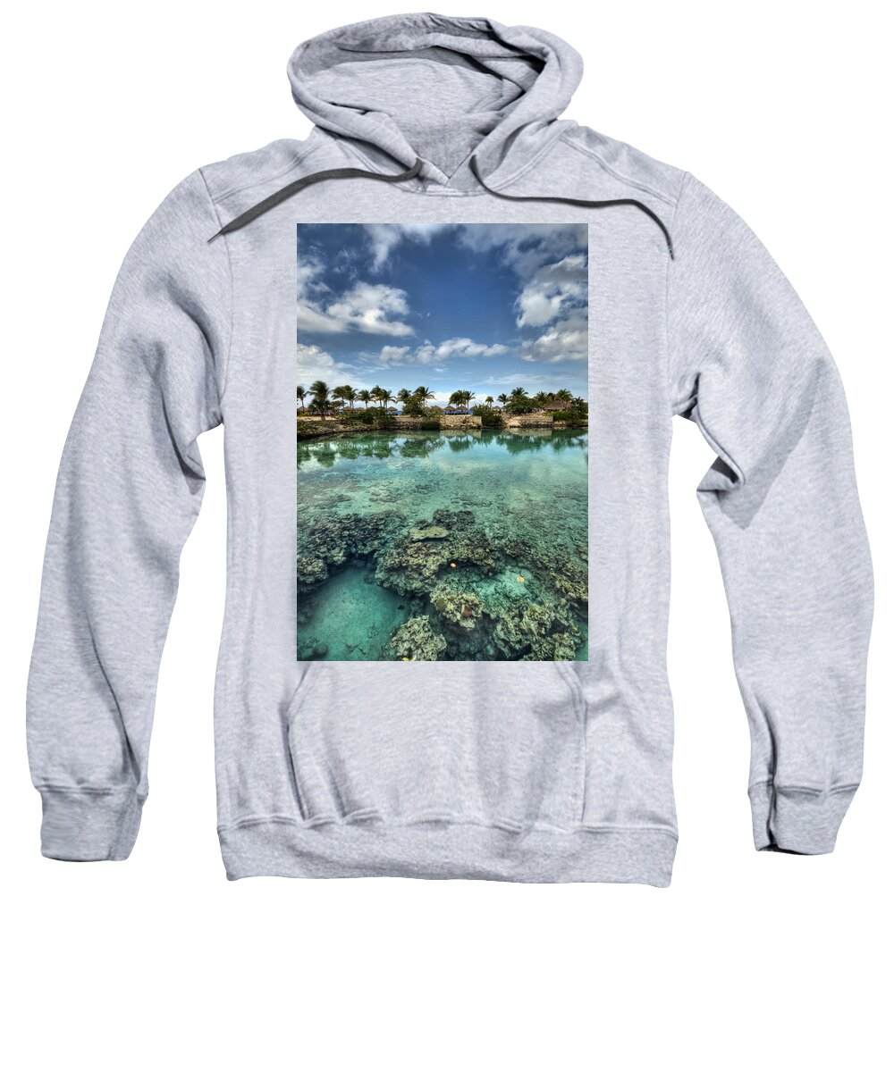 Hdr Sweatshirt featuring the photograph Chankanaab Lagoon by Brad Granger