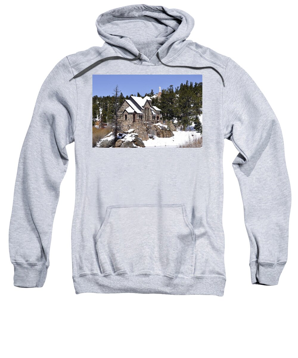 Church Sweatshirt featuring the photograph Chapel on the Rocks No. 3 by Dorrene BrownButterfield