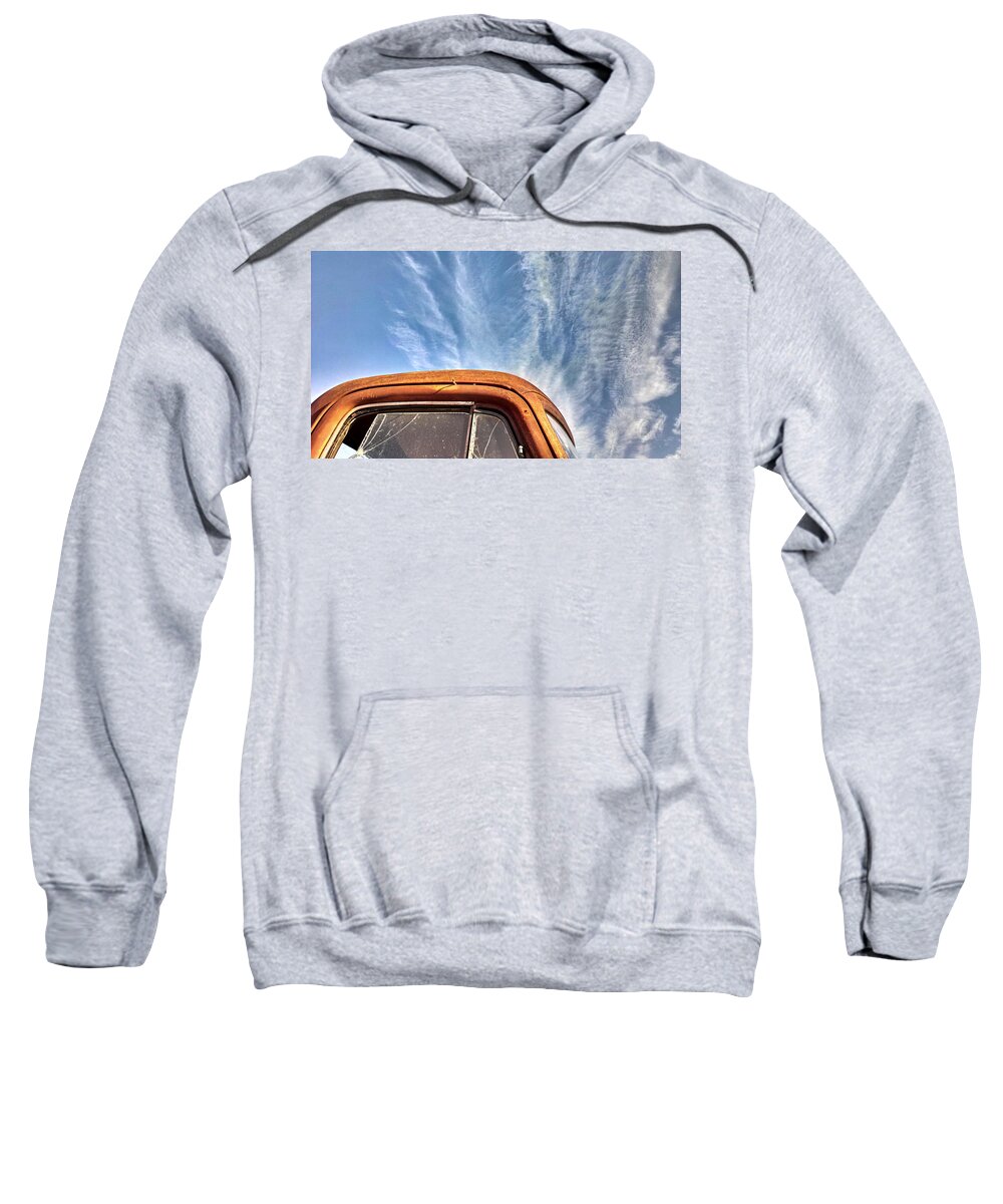 Old Sweatshirt featuring the photograph Clouds and Rust by Al Griffin