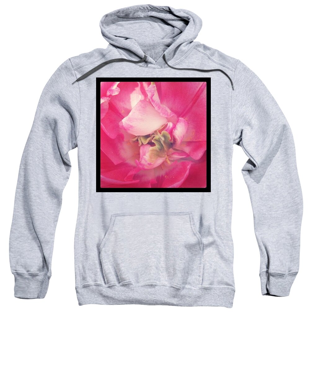 Floralstyles_gf Sweatshirt featuring the photograph Double Tulip Inside #flowers #tulip by Anna Porter