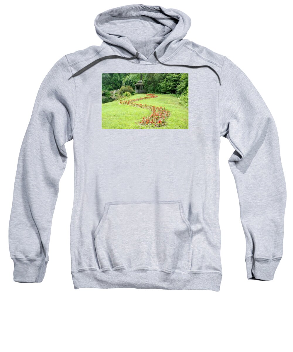 New Jersey Sweatshirt featuring the photograph Gazebo by Richard Bryce and Family