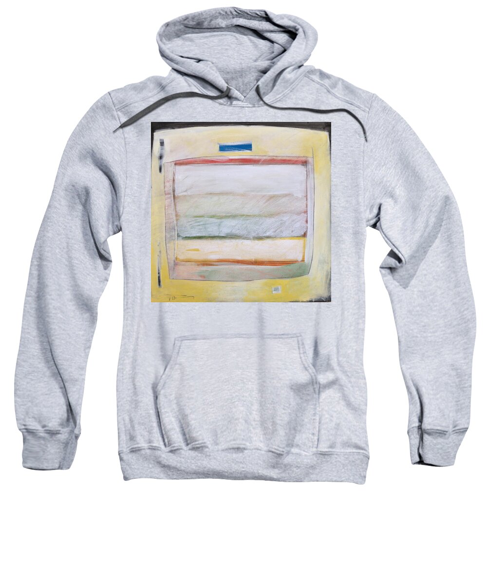 Abstract Sweatshirt featuring the painting Horizontal Hold by Tim Nyberg