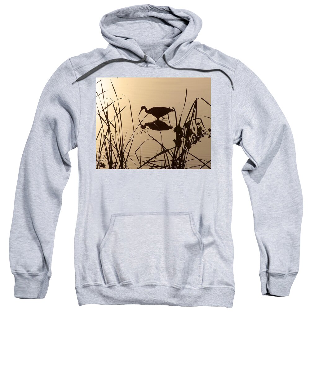 Nature Sweatshirt featuring the photograph Limpkin at Dawn by Peggy Urban