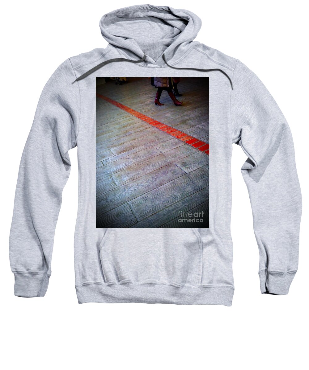 Boots Sweatshirt featuring the photograph Looking Down by Eena Bo