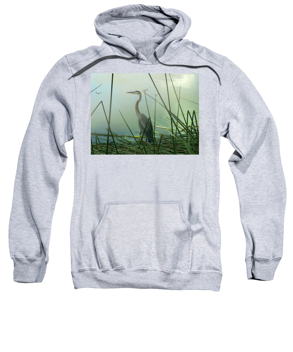 Nature Sweatshirt featuring the photograph Misty Blue by Peggy Urban
