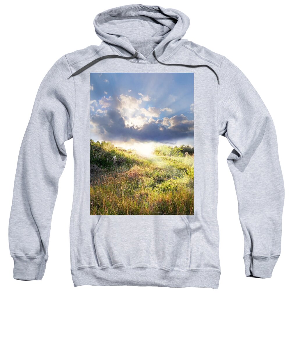 Landscape Sweatshirt featuring the photograph Morning Light by Frances Miller
