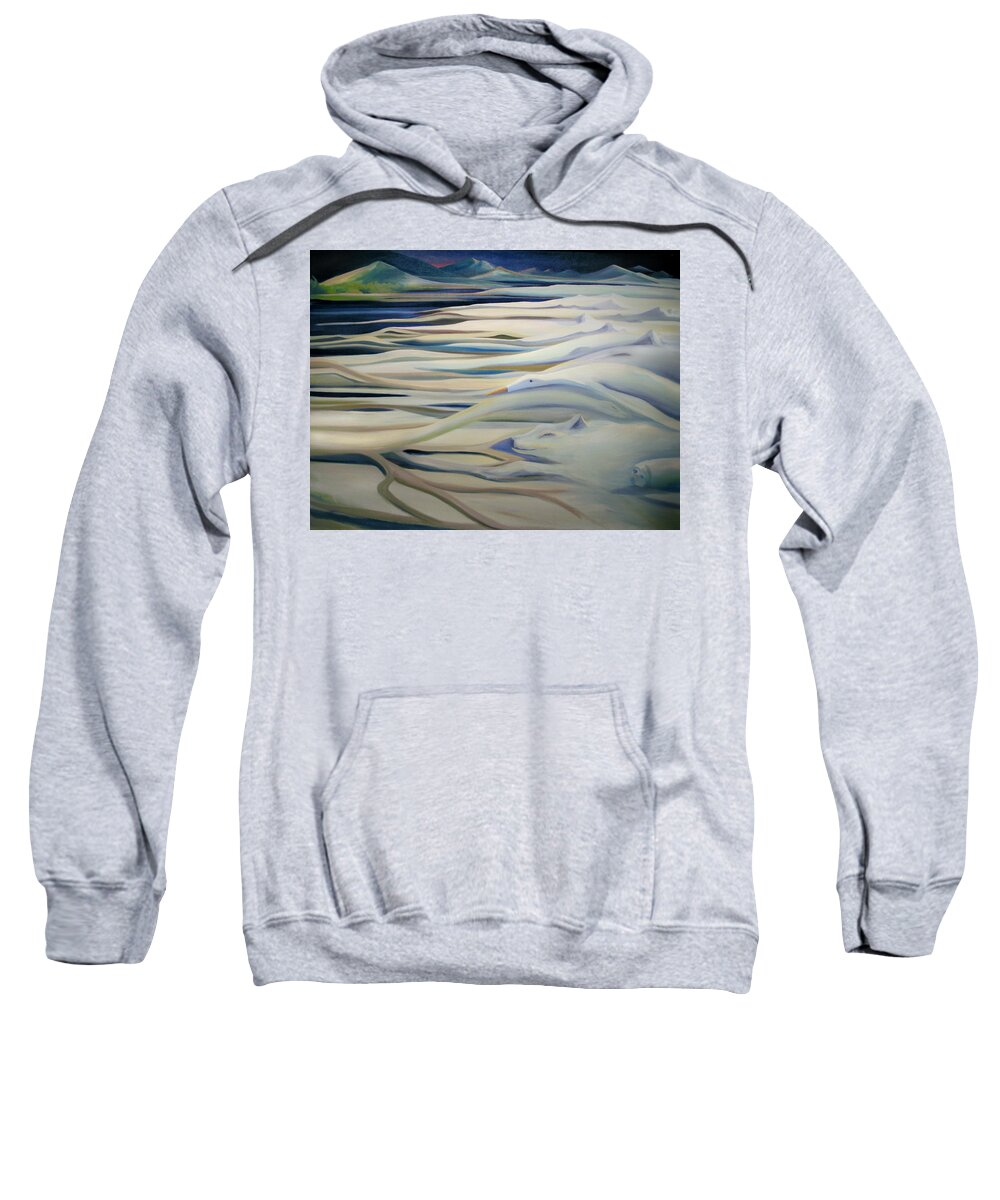 Winter Sweatshirt featuring the painting Mural Magical Roots by Nancy Griswold