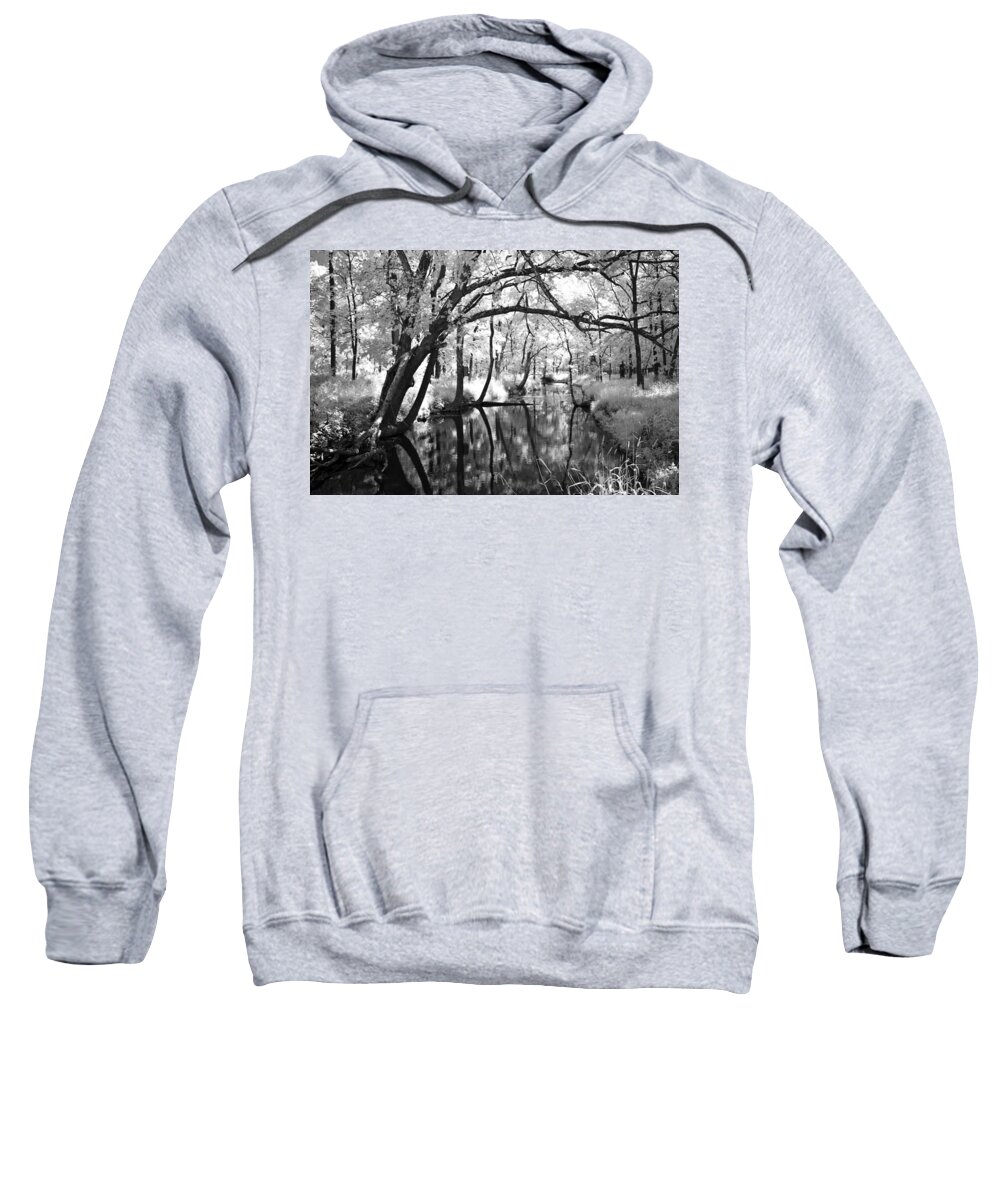 Infrared Sweatshirt featuring the photograph Pa. country stream by Paul W Faust - Impressions of Light
