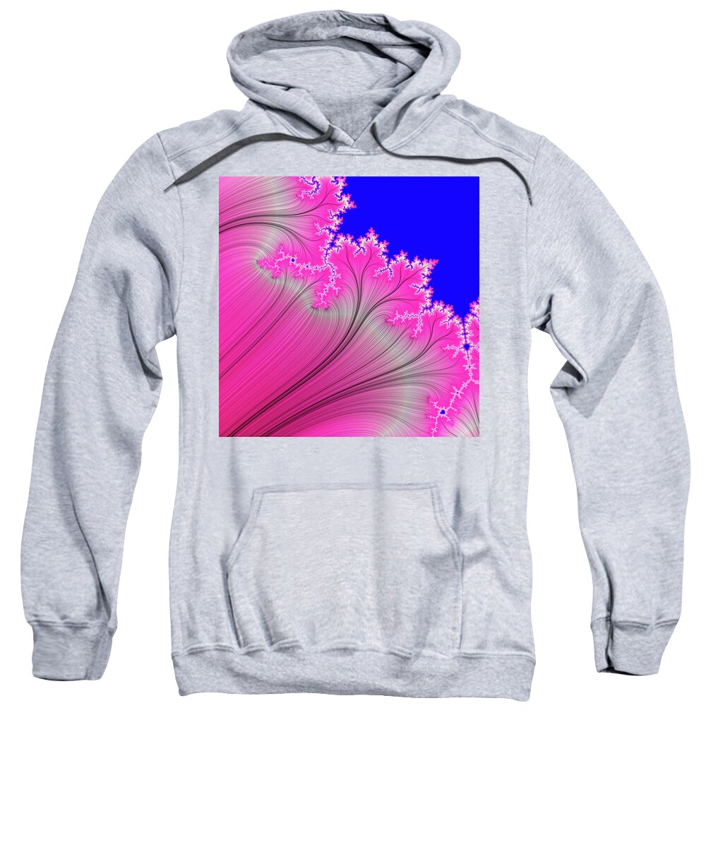 Abstract Sweatshirt featuring the digital art Summer Breeze by Carolyn Marshall