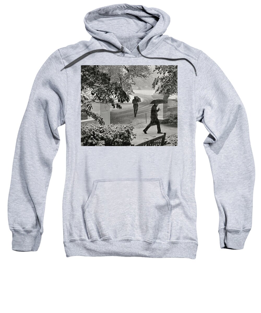 Snow Sweatshirt featuring the photograph The October Snow by Marysue Ryan