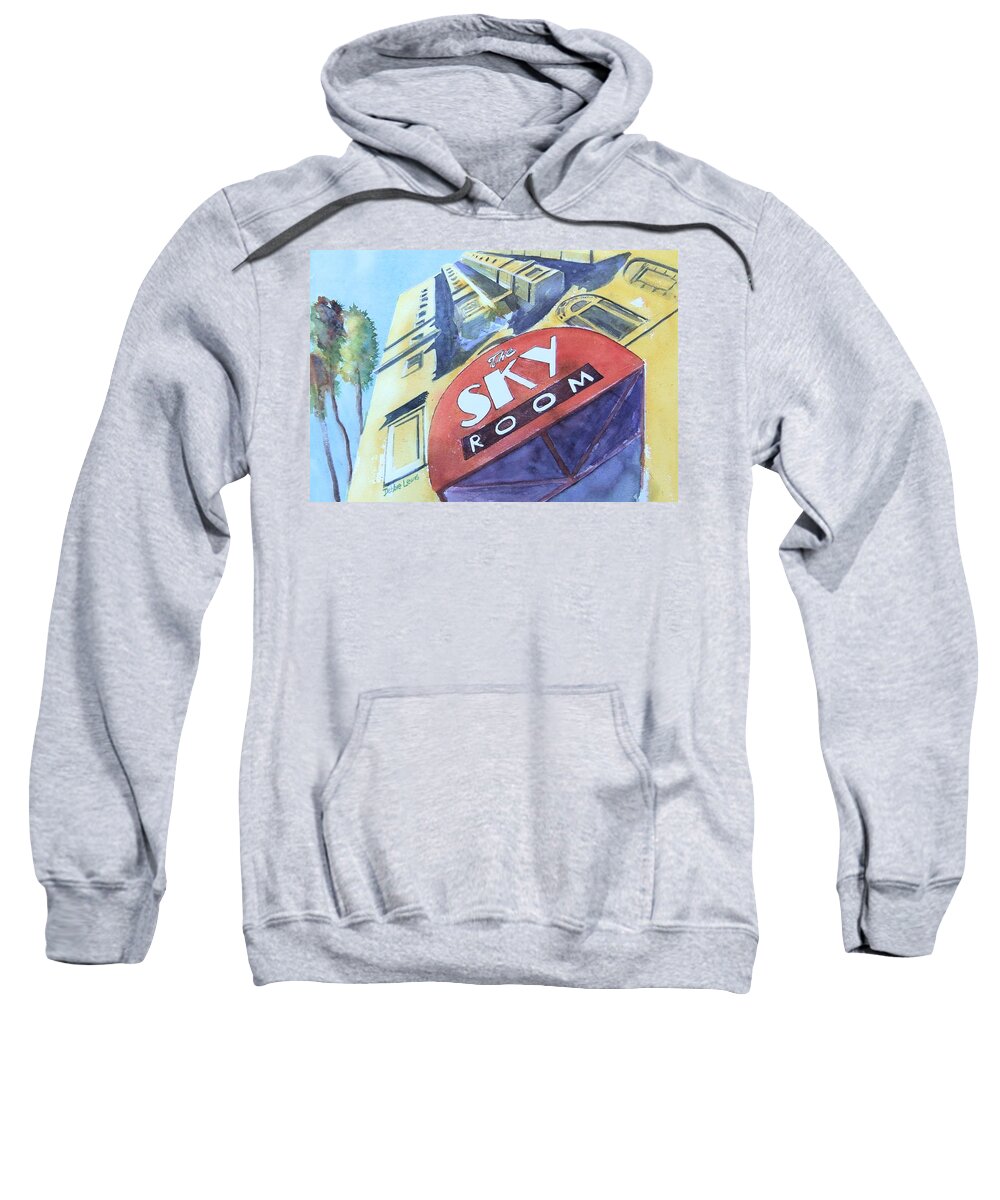 The Sky Room Sweatshirt featuring the painting The Sky Room by Debbie Lewis