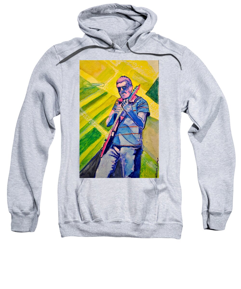 Umphrey's Mcgee Sweatshirt featuring the painting The Smokin Pick by Patricia Arroyo