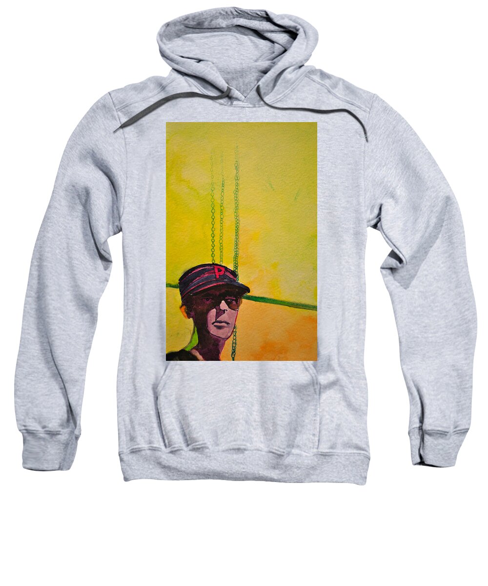 Umphrey's Mcgee Sweatshirt featuring the painting The Stare by Patricia Arroyo