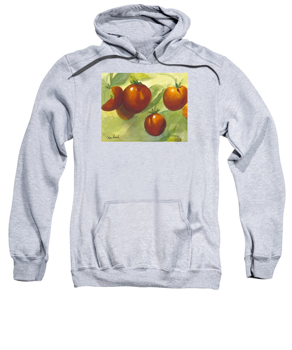 Nature Sweatshirt featuring the painting Tommy Toes by Phyllis Howard