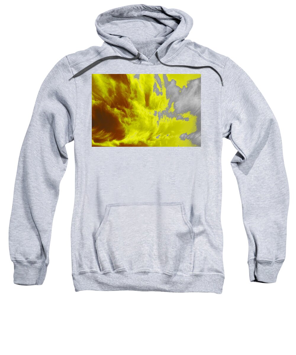 Clouds Sweatshirt featuring the photograph Yellow Sky by One Rude Dawg Orcutt