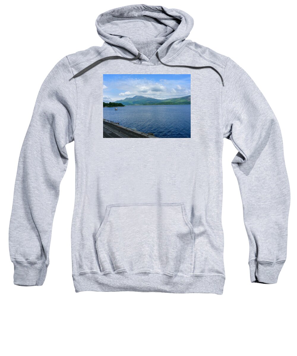 Luss Sweatshirt featuring the photograph Loch Lomond by James Canning