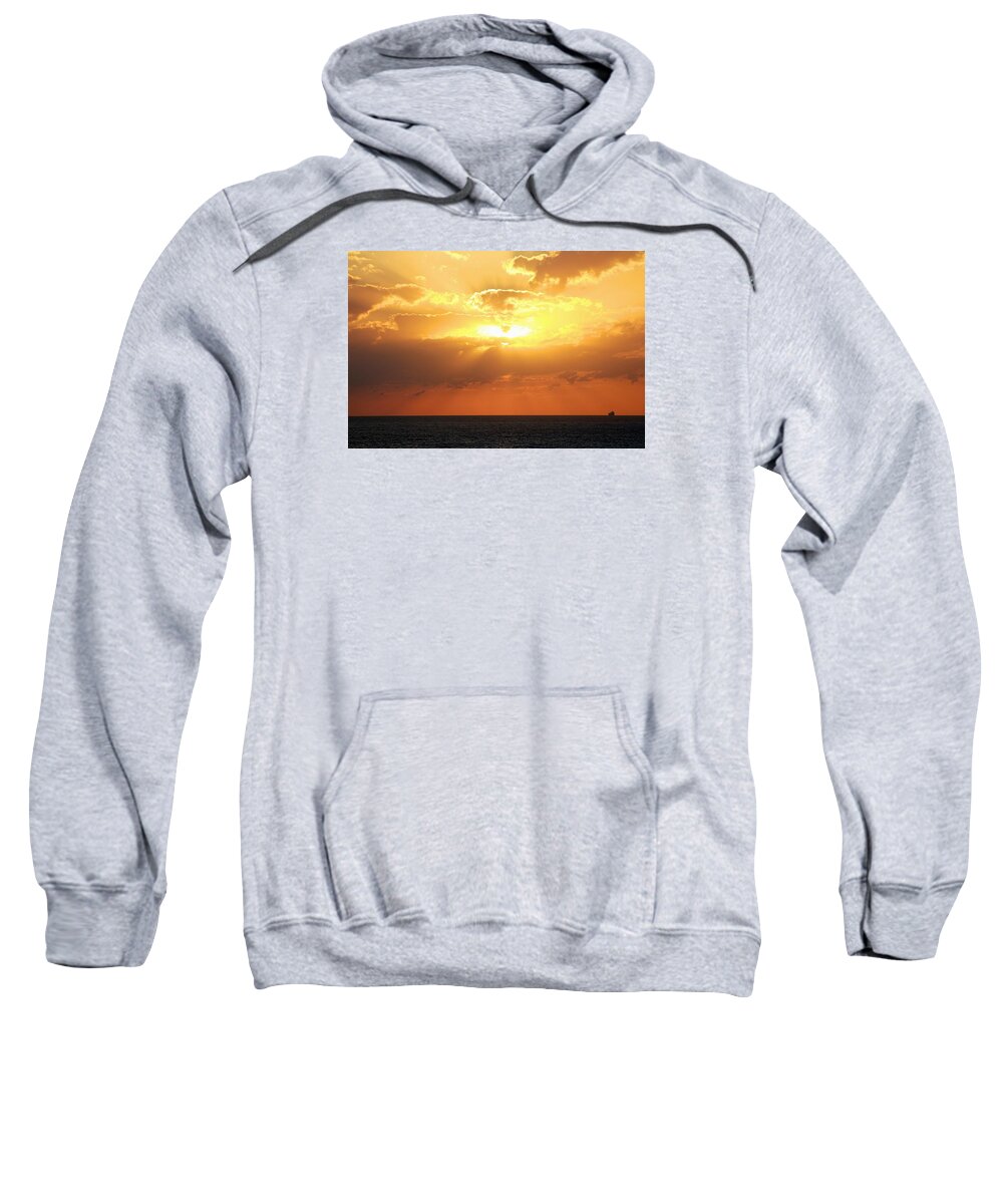 Water Sweatshirt featuring the photograph Bahamas Sunset #1 by Mike Dunn