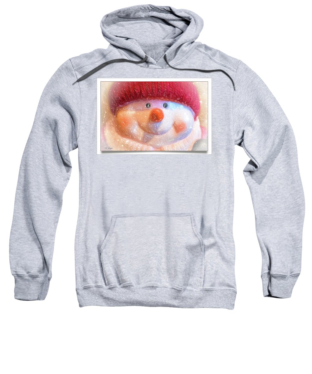 Frosty Sweatshirt featuring the photograph Frosty #1 by Will Wagner